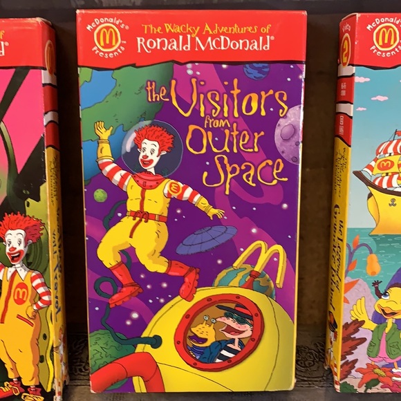 McDonald's Other Soldvintage The Wacky Adventures Of Ronald Mcdonald Vhs Tapes Set Of 3
